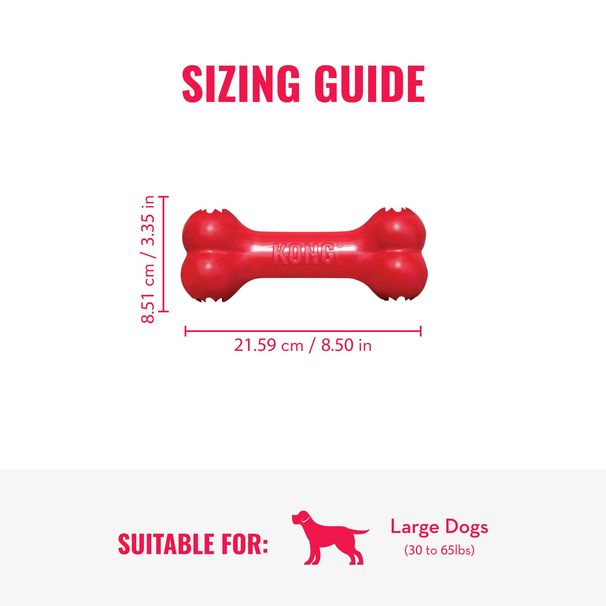 KONG Pet Toy in Large (Pack of 1), Red