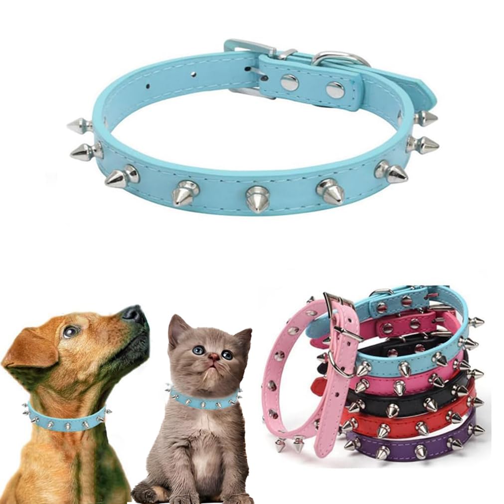 WeimoMonkey Animal Collar in X-Small(Neck7.5-10"), 40 Blue