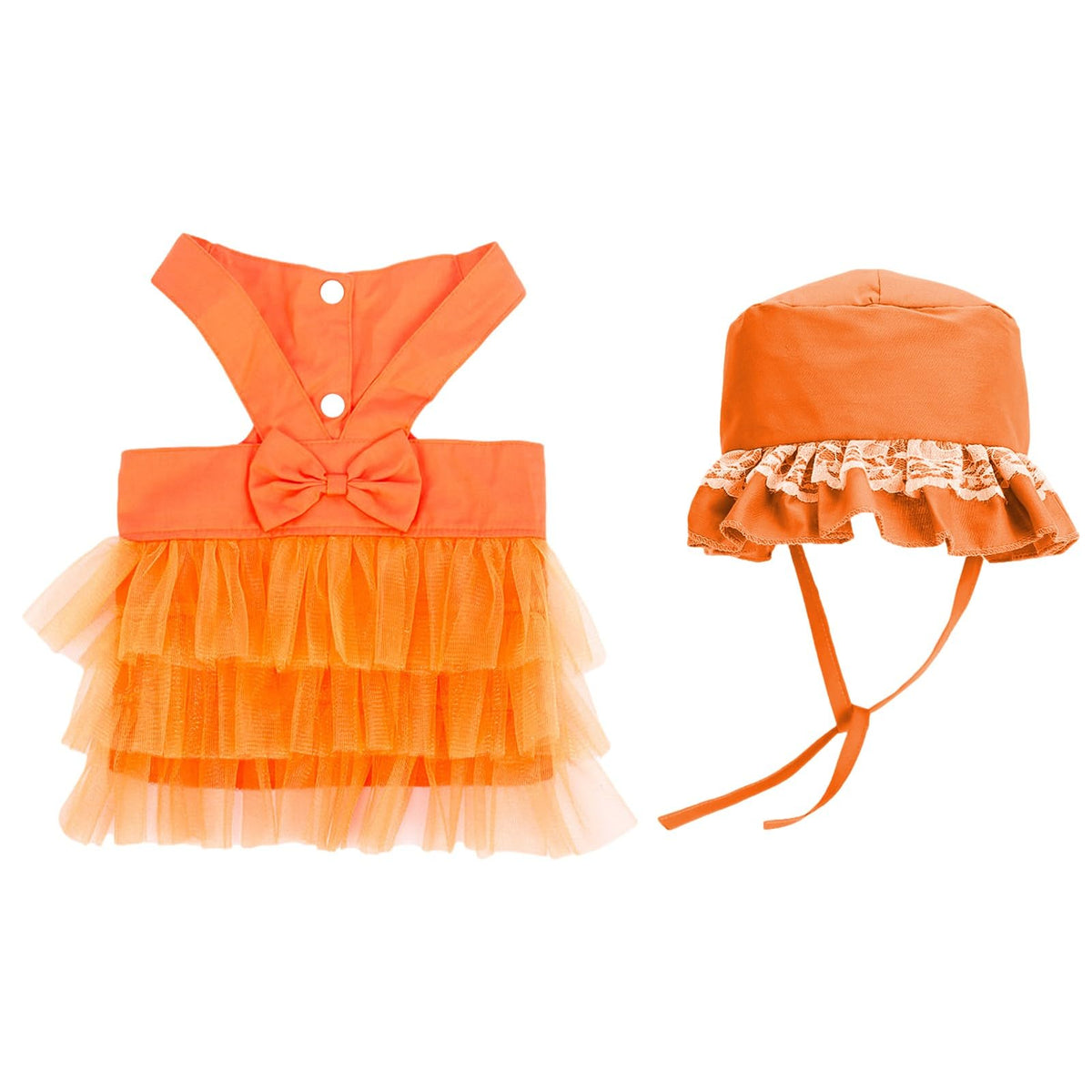 apott Pet Apparel in Small, Orange