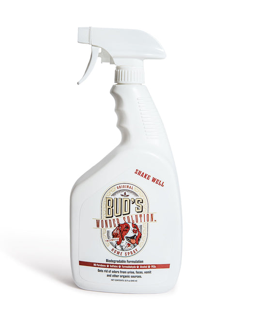 BUD'S WONDER SOLUTION Area Deodorizer in 32 Fl Oz (Pack of 1), Clear