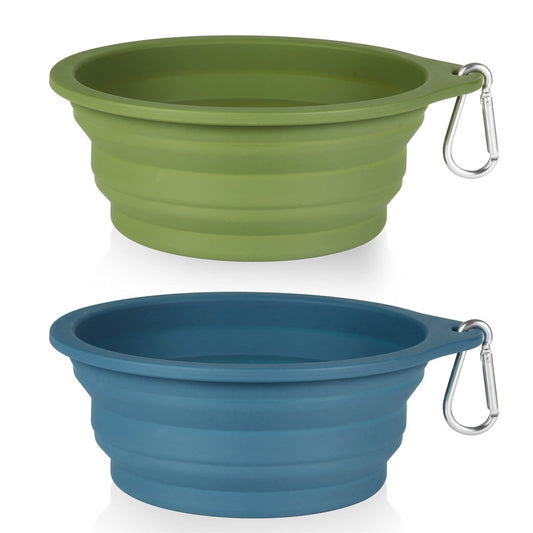 SLSON Pet Feeder in Avocado Green+Dark Green