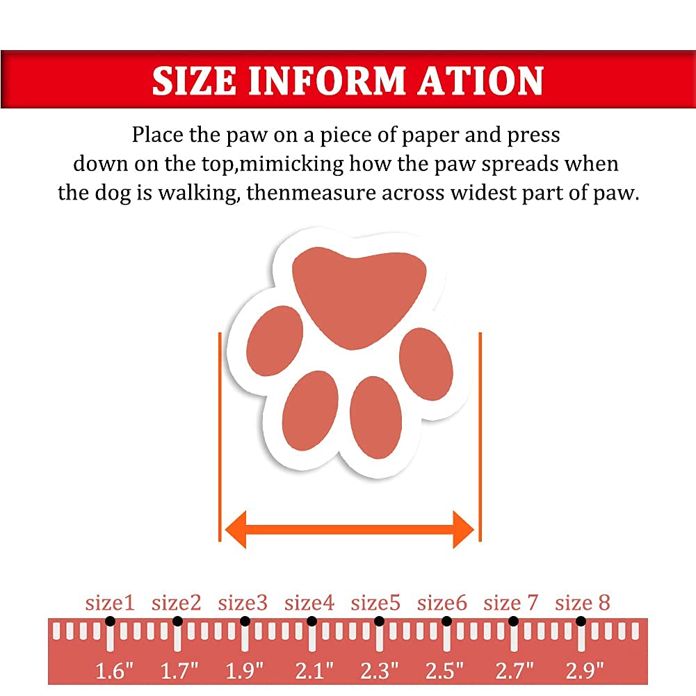 CovertSafe& Paw Hoof Protector in Size 2: （2.4''x1.7'')(L*W) for 14-27 lbs, Red