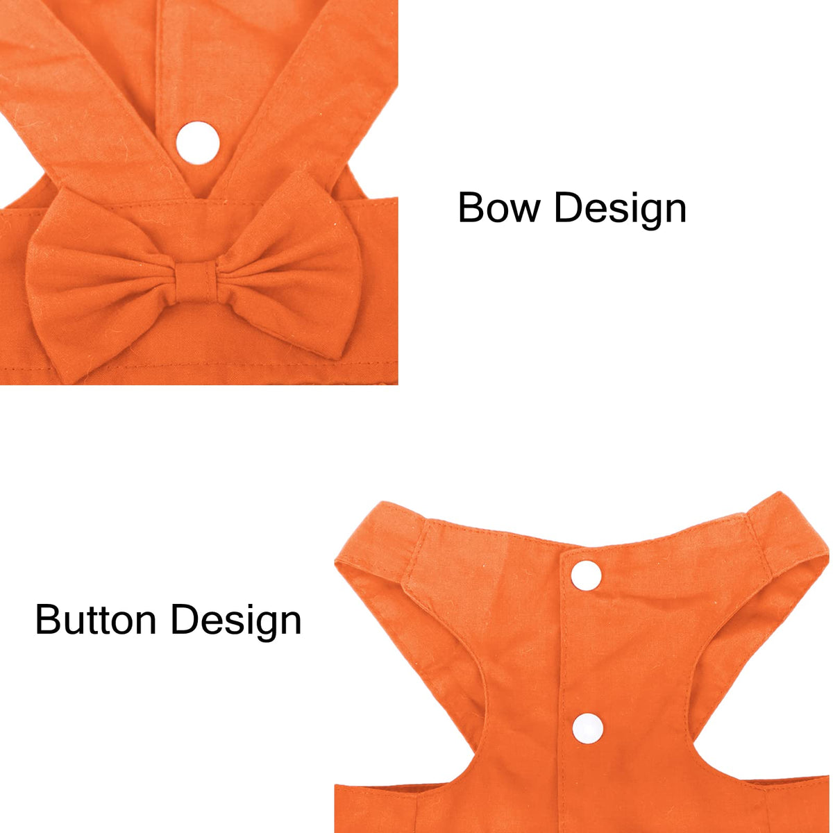 apott Pet Apparel in Small, Orange