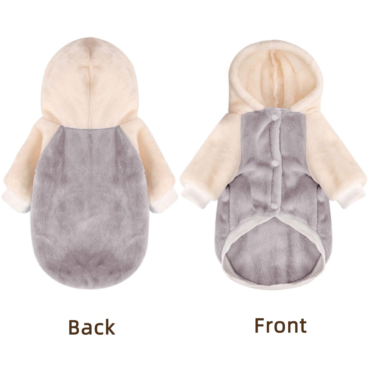 FABRICASTLE Pet Apparel in XX-Small, Lightgrey-Cream