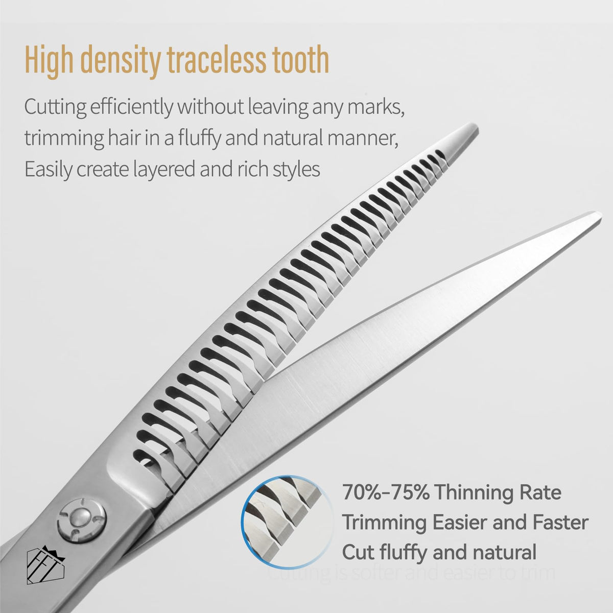 FENICE TOTEM Scissors in 7.0 inch, Silver