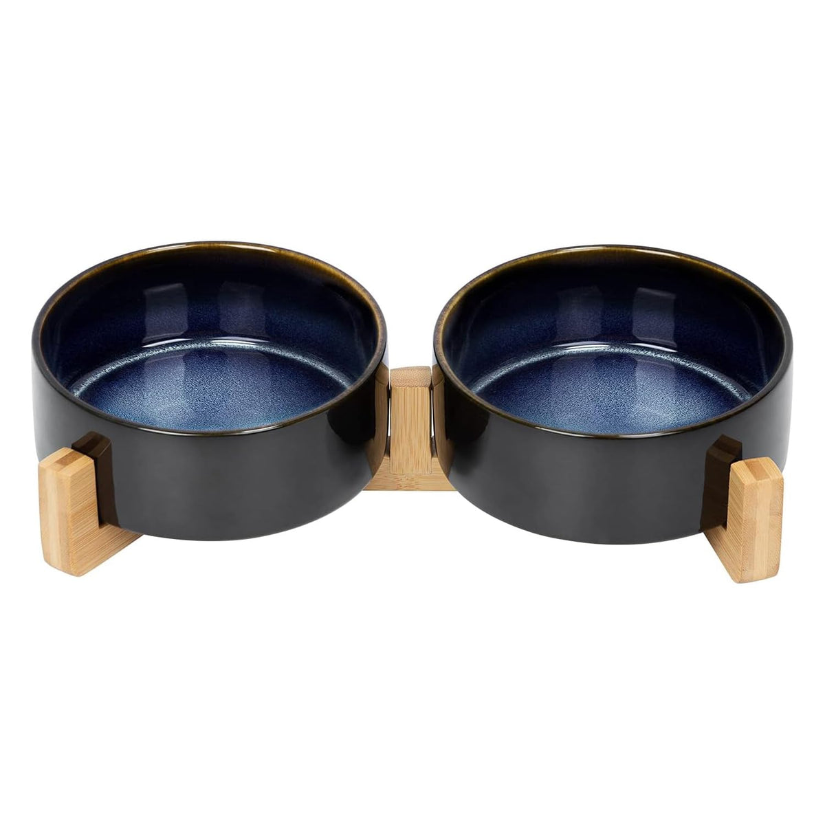 SPUNKYJUNKY Pet Feeder in 1.7 cups, Starry Blue × 2