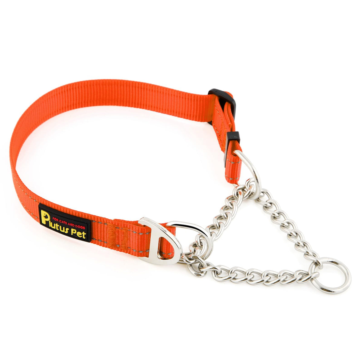 PLUTUS PET Animal Collar in Small, Orange