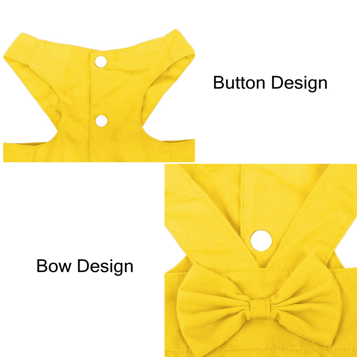 apott Pet Apparel in Small, Yellow