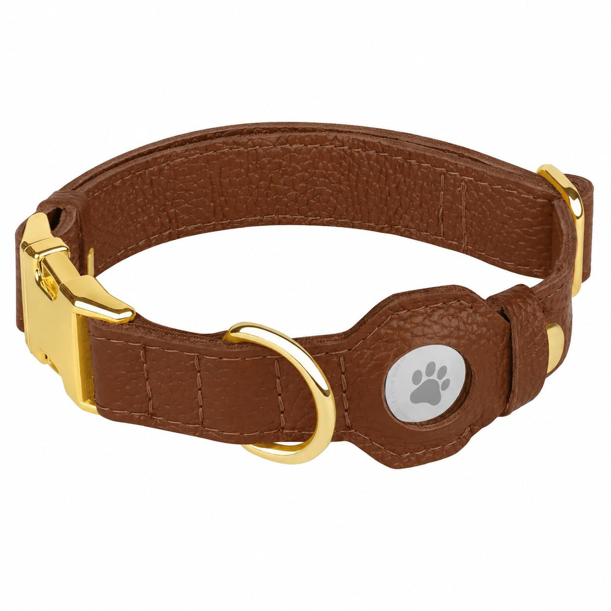 BUDKAS Animal Collar in XS, 9"-12" Neck Fit, Brown