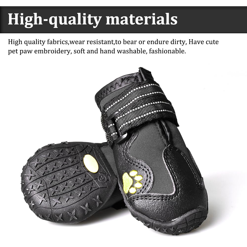 CovertSafe& Paw Hoof Protector in Size 1: （2.3''x1.6'')(L*W) for 10-23 lbs, Black