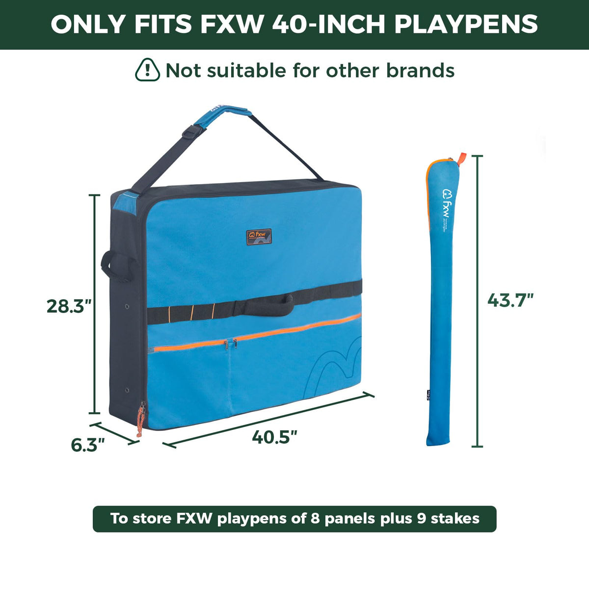 FXW Carrier Bag Case in 40 inch(1 Pack), Blue