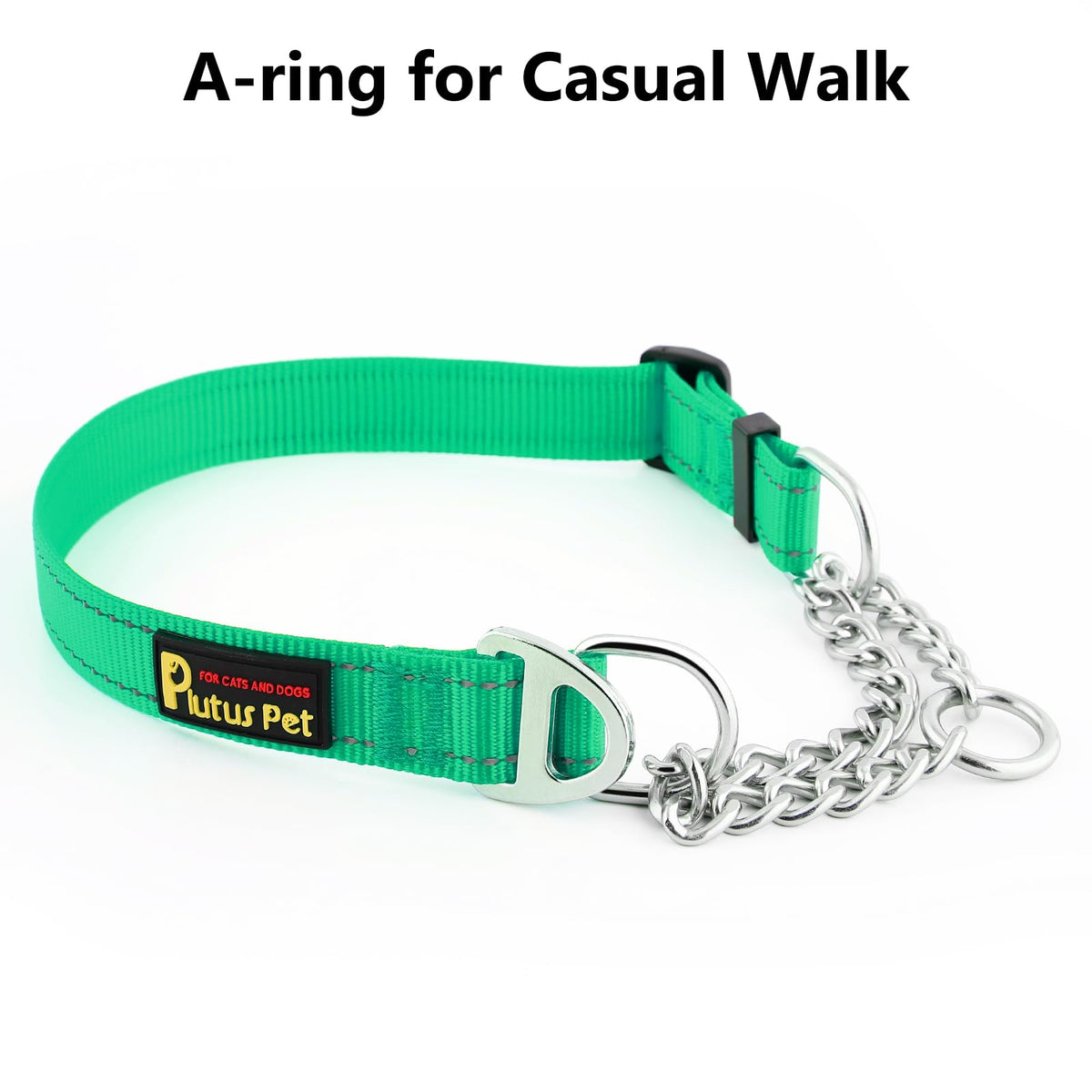 PLUTUS PET Animal Collar in Small, Green