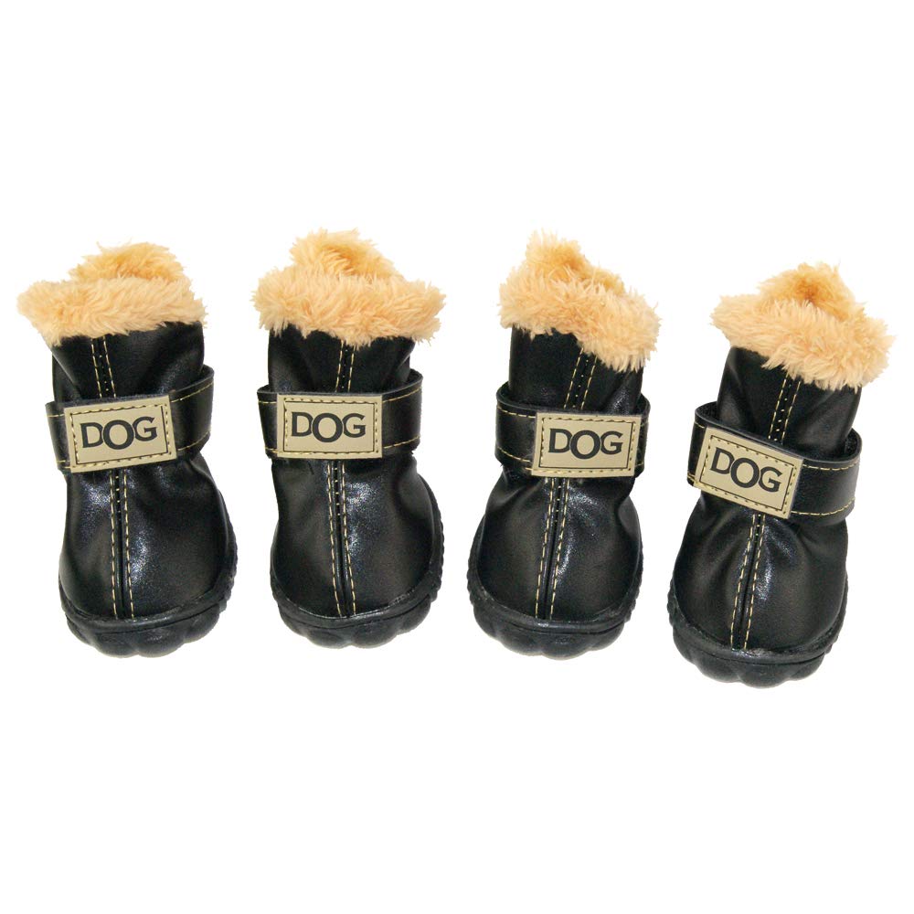 WINSOON Paw Hoof Protector in Size 4, Black