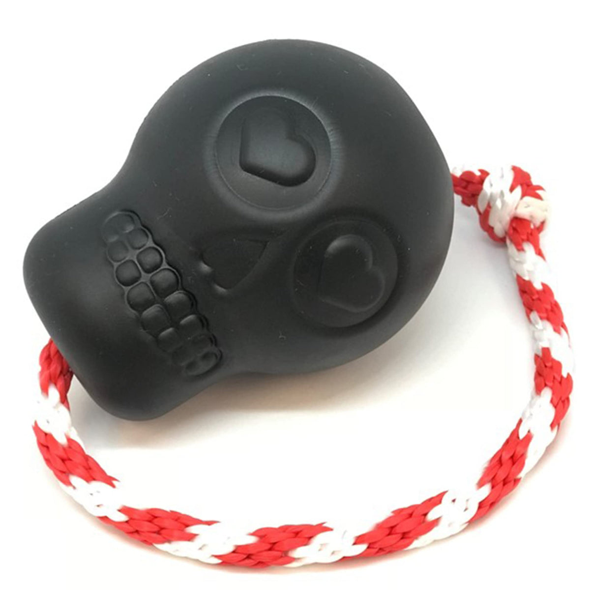 SodaPup Pet Toy in Large, Skull Black