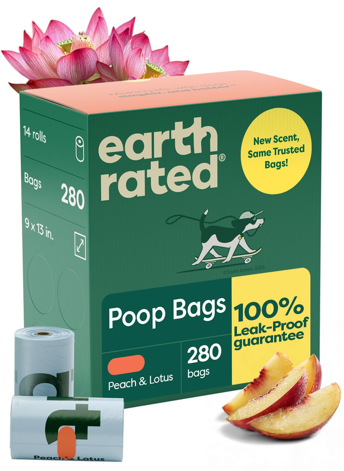 Earth Rated Waste Bag in 280 Bags, Dusty Blue