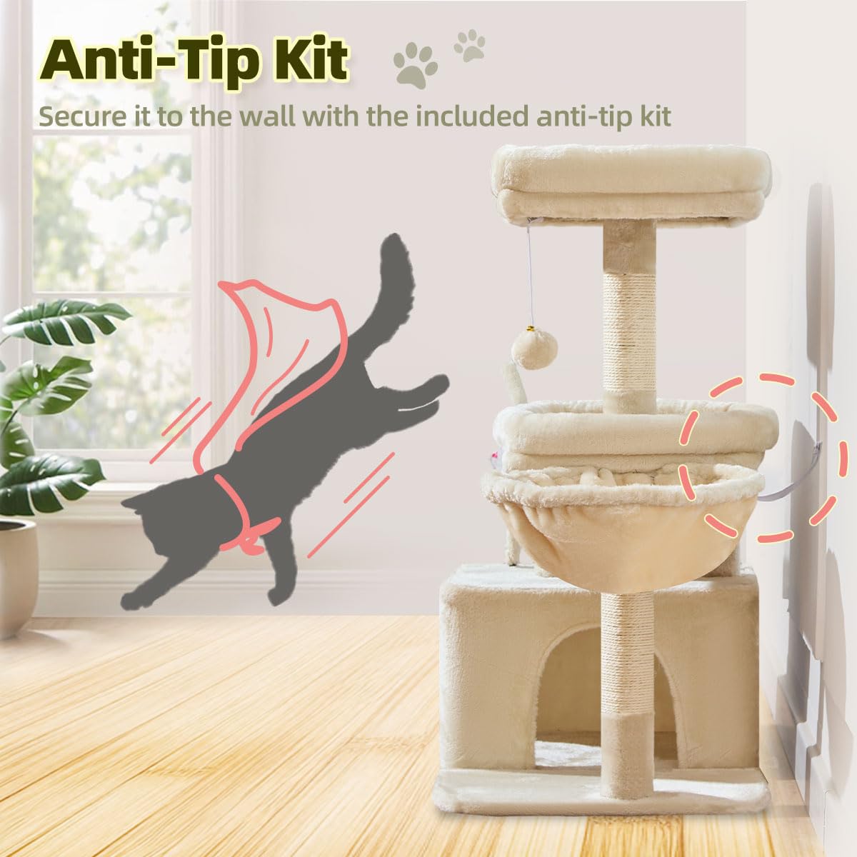 Taoqimiao Pet Activity Structure in XL, Beige