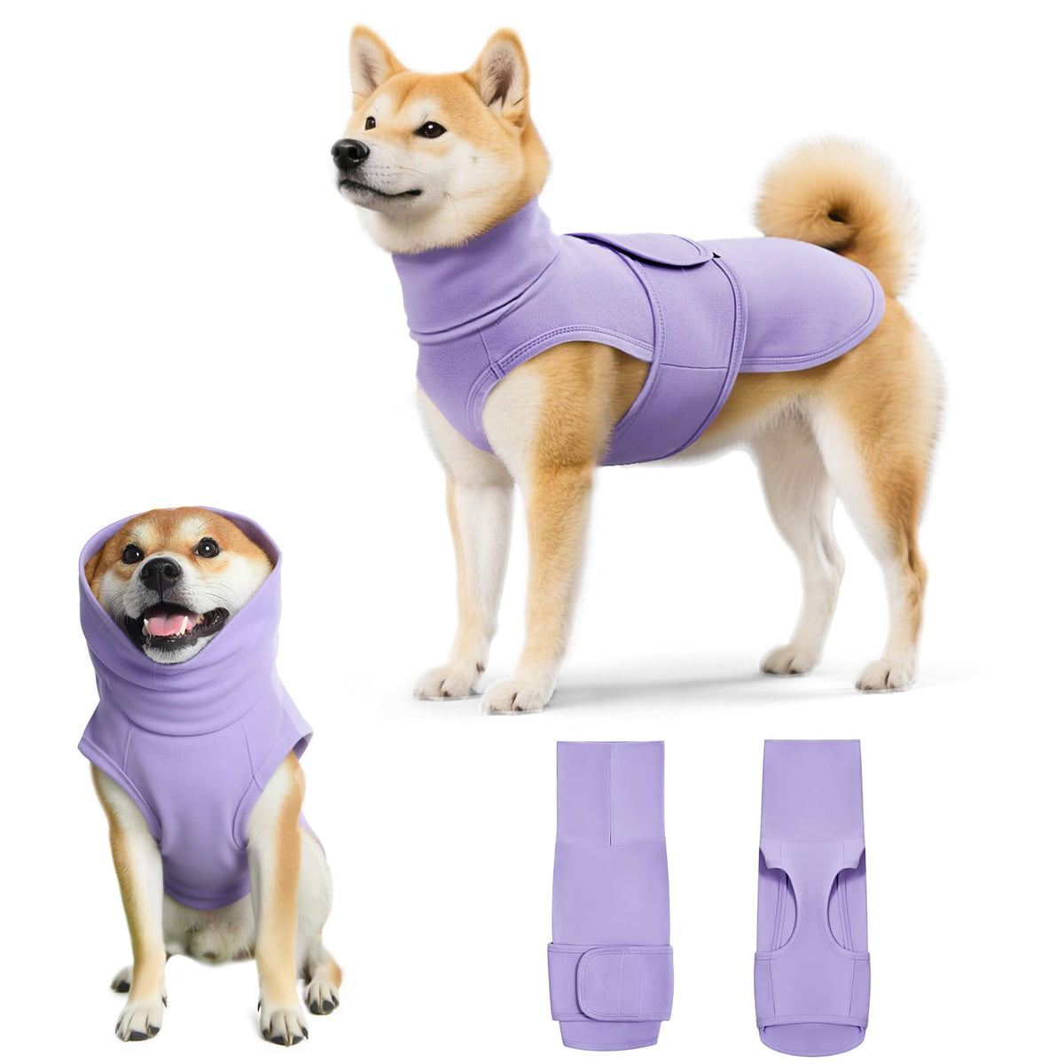 Haloumoning Pet Apparel in X-Small, Purple