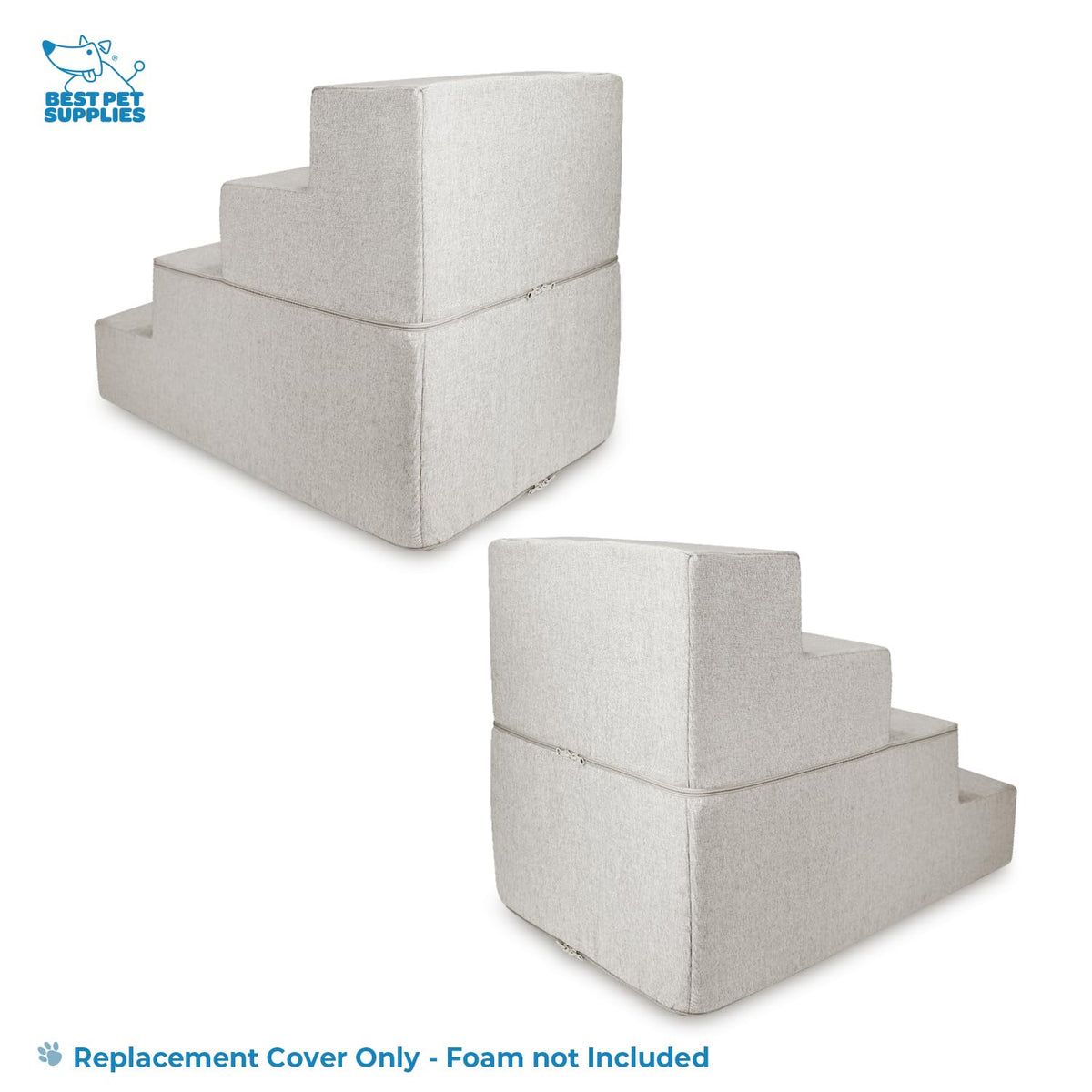 Best Pet Supplies Animal Stair in H: 22 Inches (Foldable), Sand