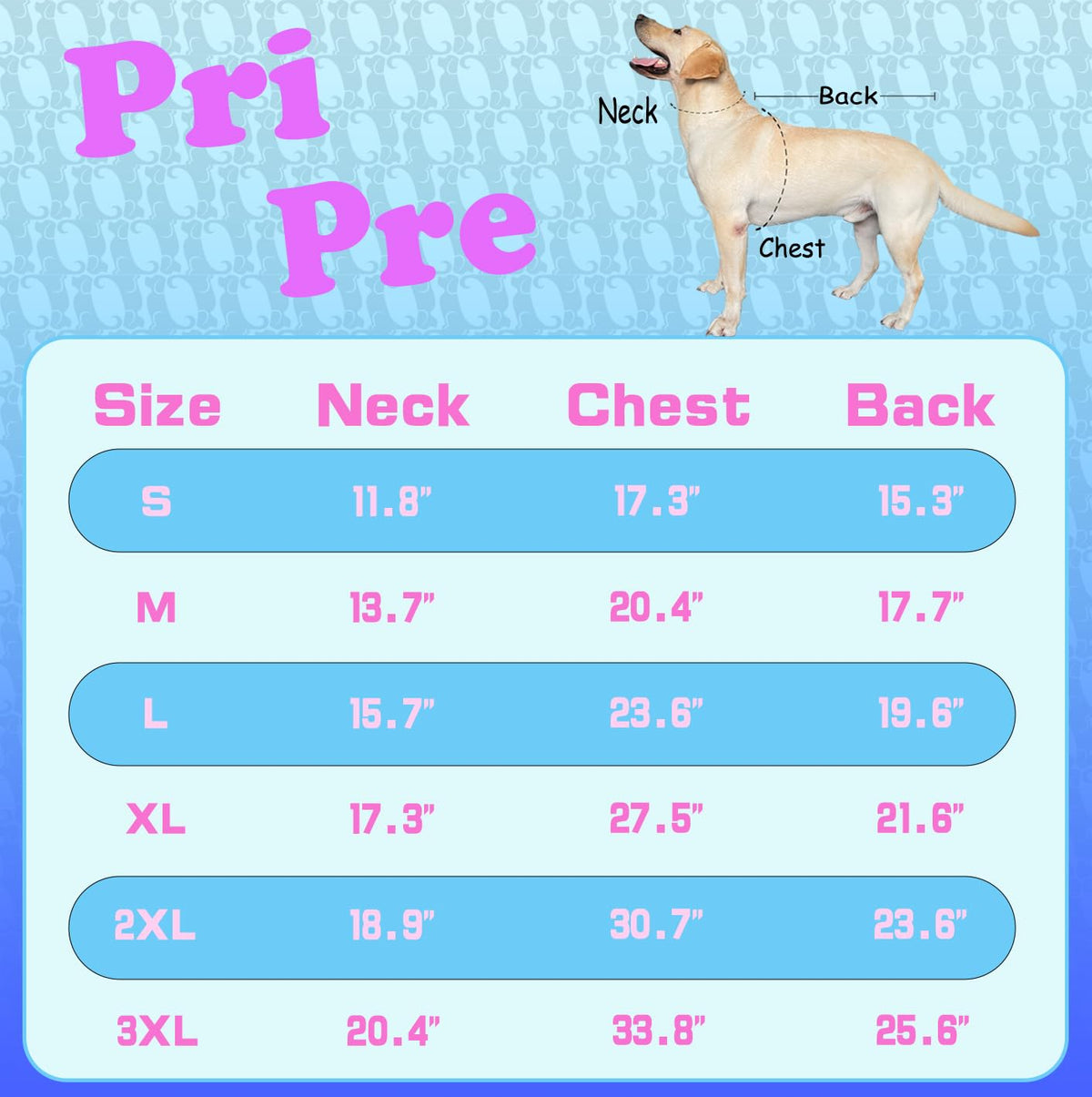 PriPre Pet Apparel in Medium, .Blue Purple