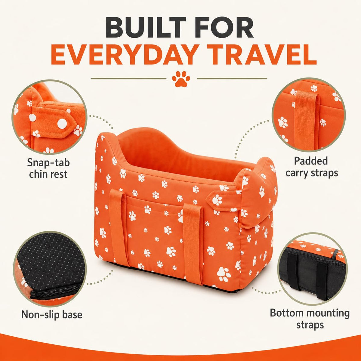 Cullaby Pet Seat in Tomato Red