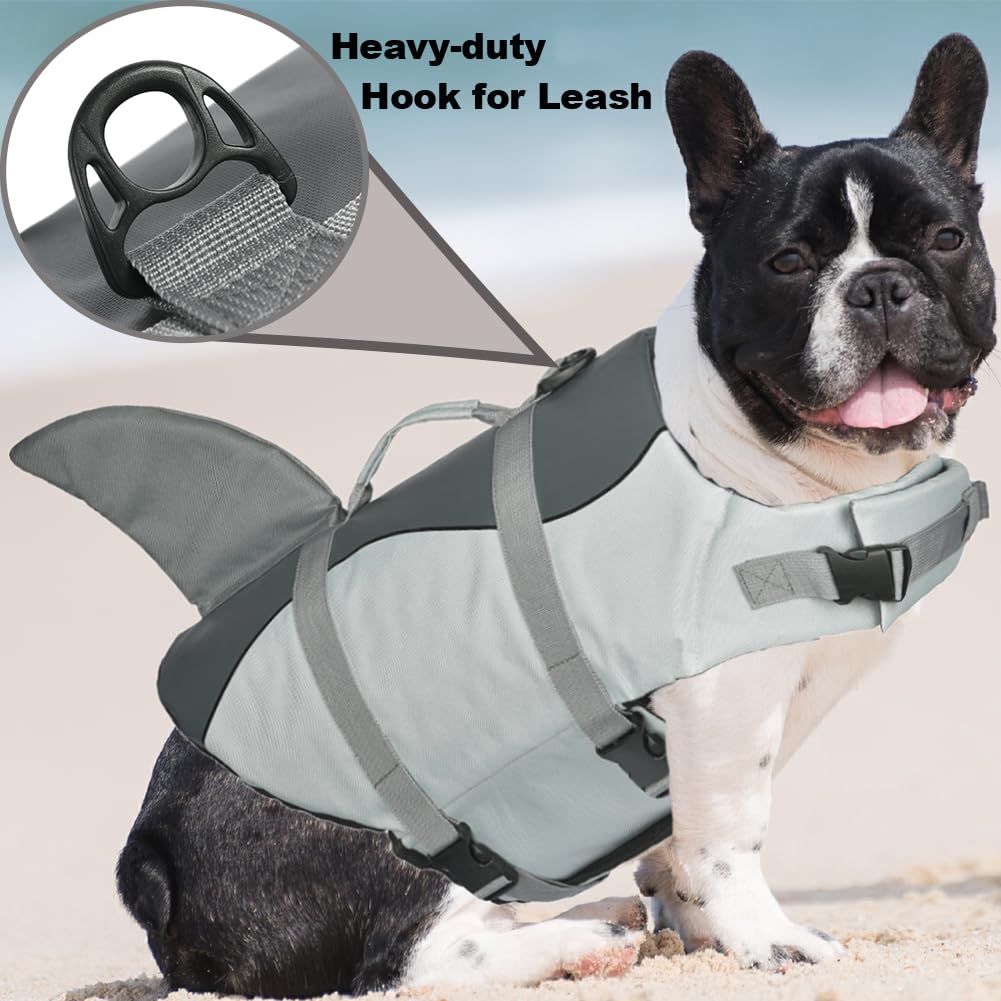 Doglay Pet Apparel in Small, Grey-Shark