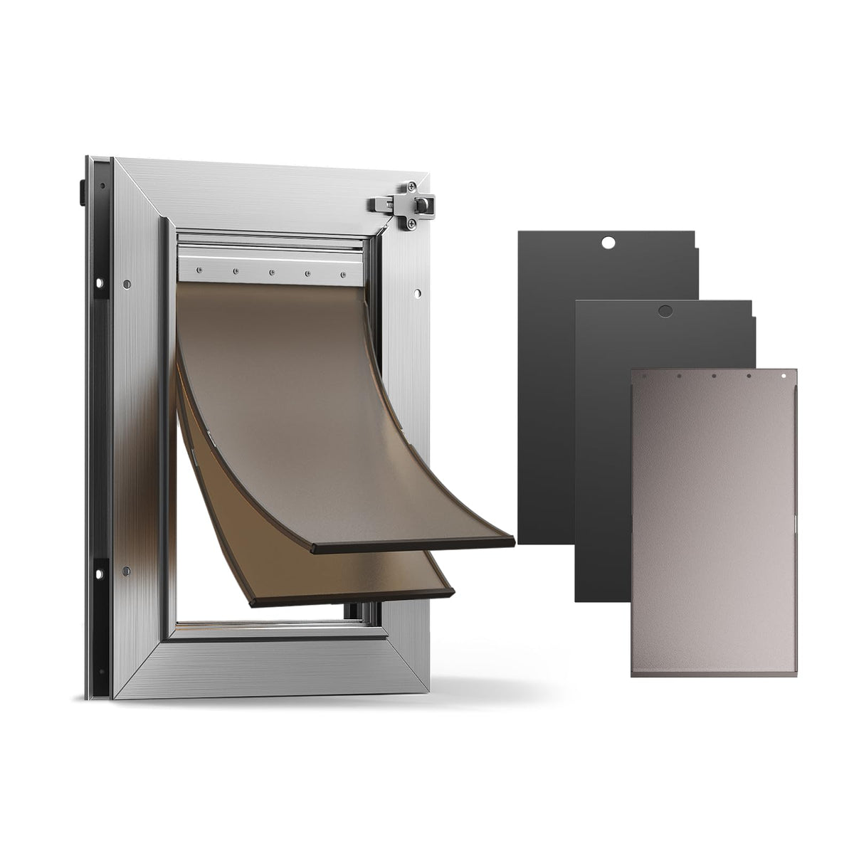 VOSOIR Pet Door in Small, Silver