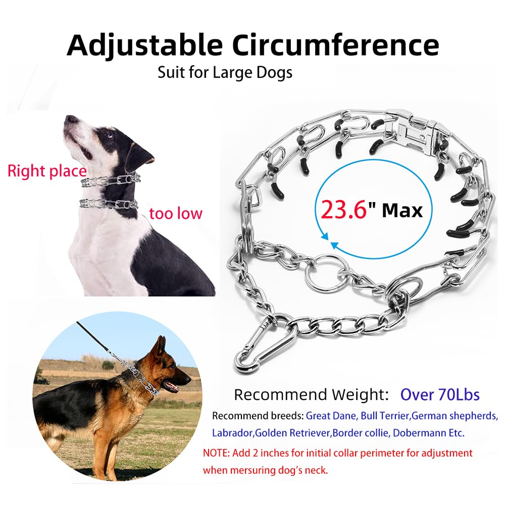 Aheasoun Animal Collar in Large,4.0mm,23.6-Inch, with Buckle
