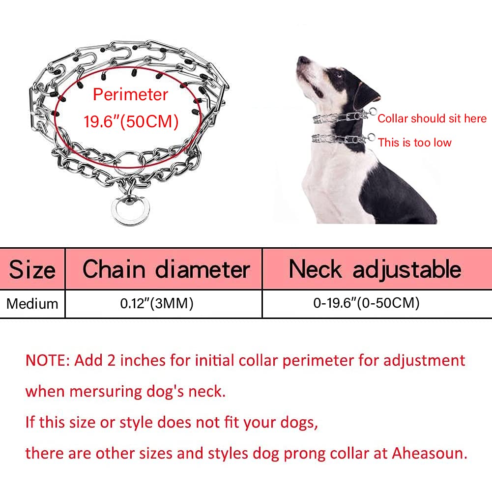 Aheasoun Animal Collar in Medium, 3.0mm, 19.6-Inch, Silver