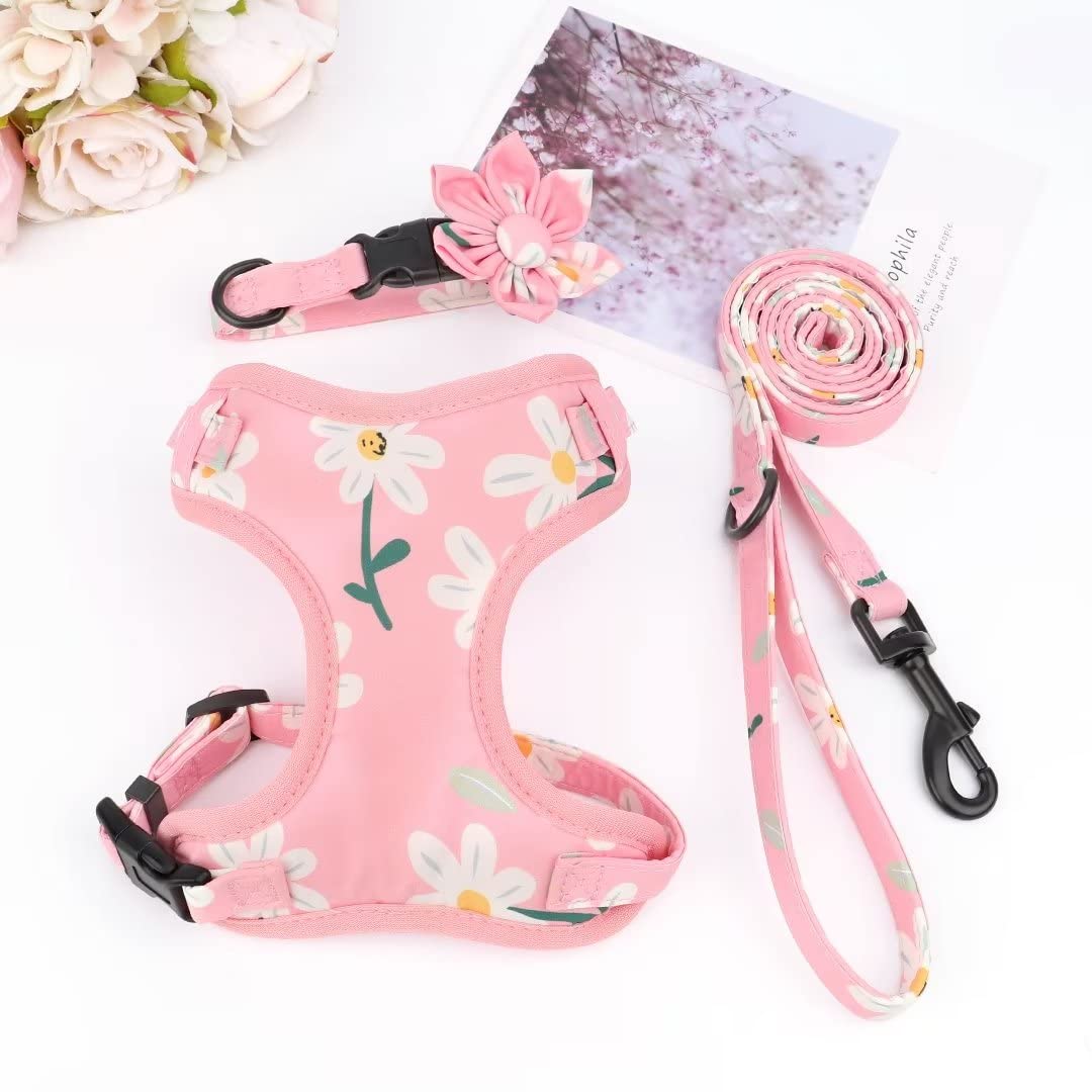 Beirui Animal Harness in XXS:Fit 2-6 lbs, Pink