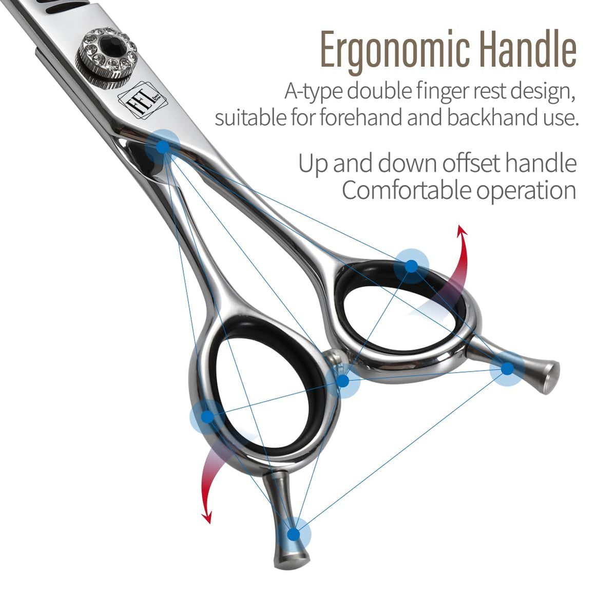 FENICE TOTEM Scissors in 7.0 inch, Curved Chunker