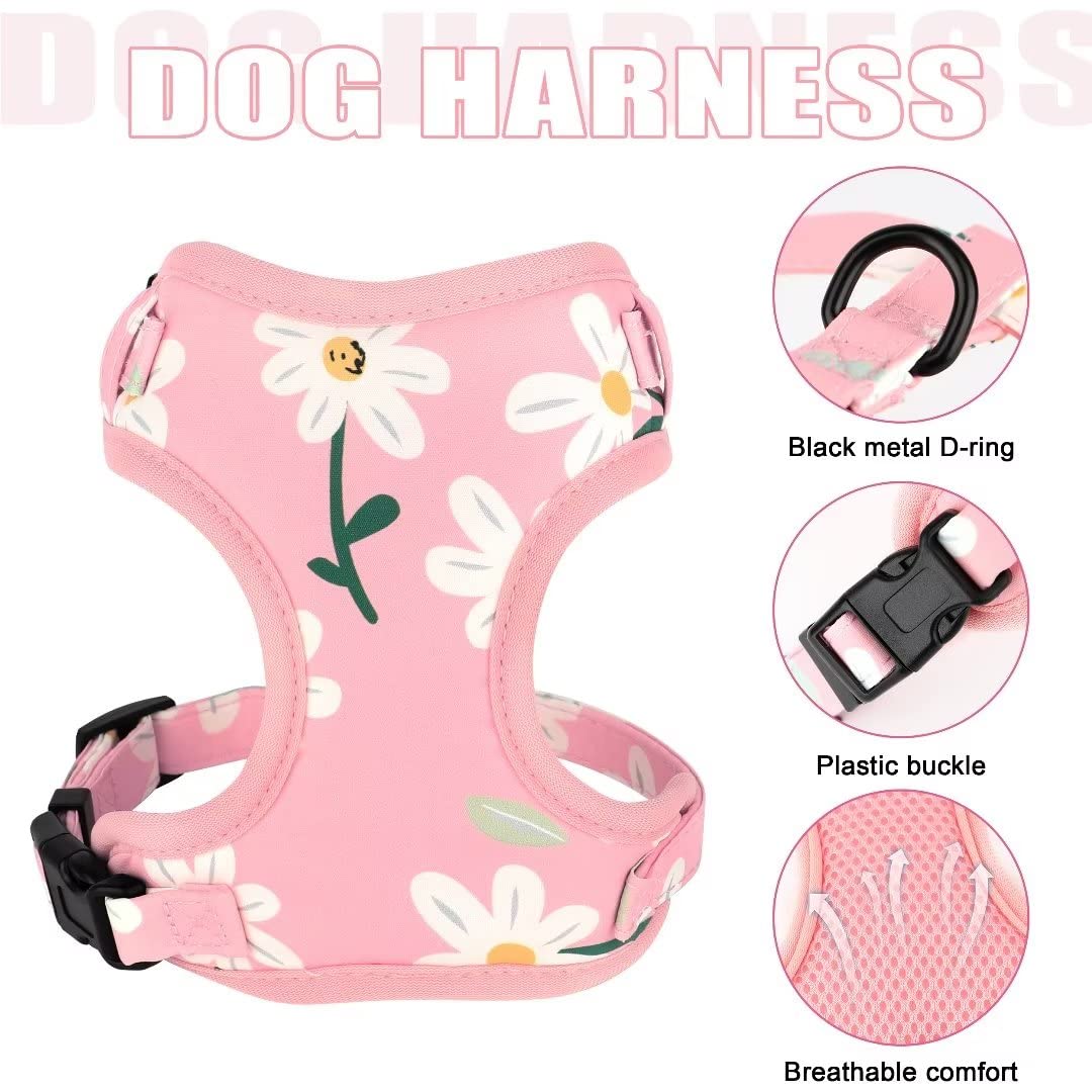 Beirui Animal Harness in XXS:Fit 2-6 lbs, Pink