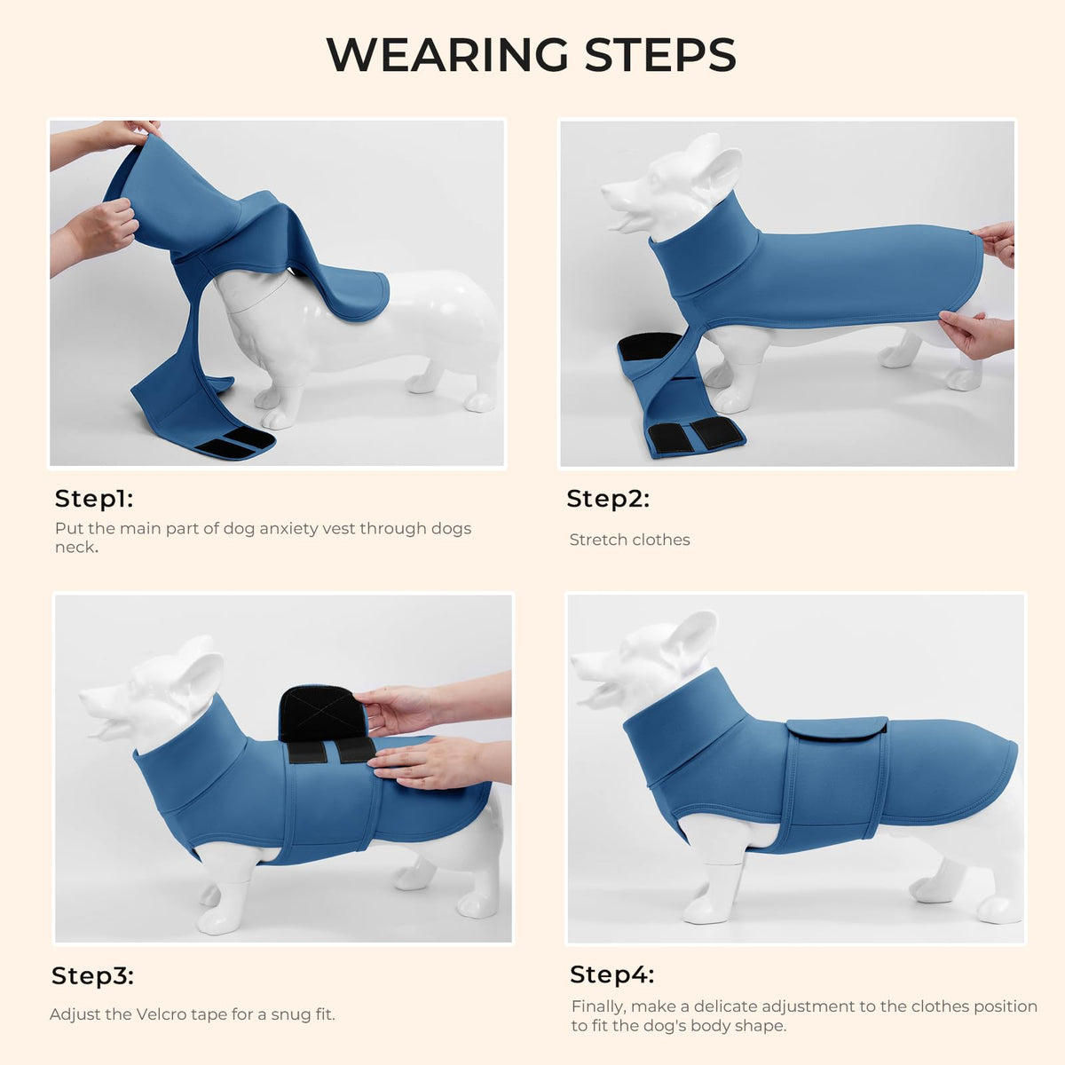 Haloumoning Pet Apparel in X-Small, Blue