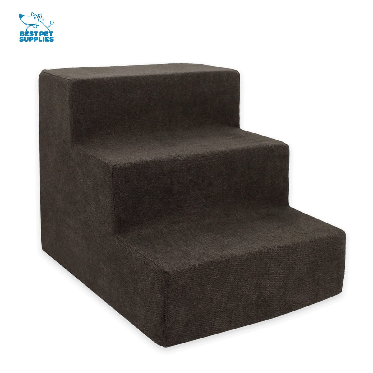 Best Pet Supplies Animal Stair in H: 13.5 Inches, Dark Brown