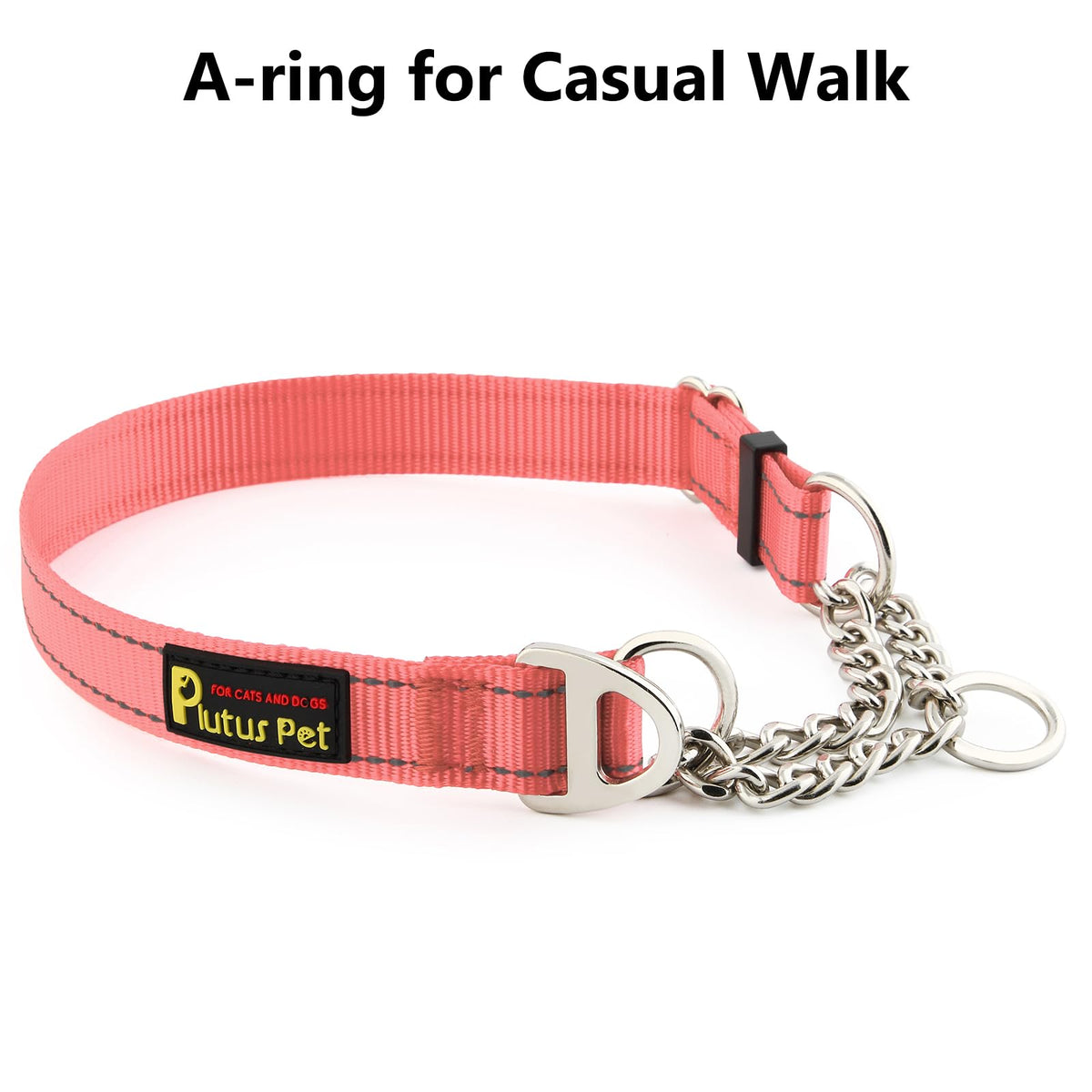PLUTUS PET Animal Collar in Small, Pink