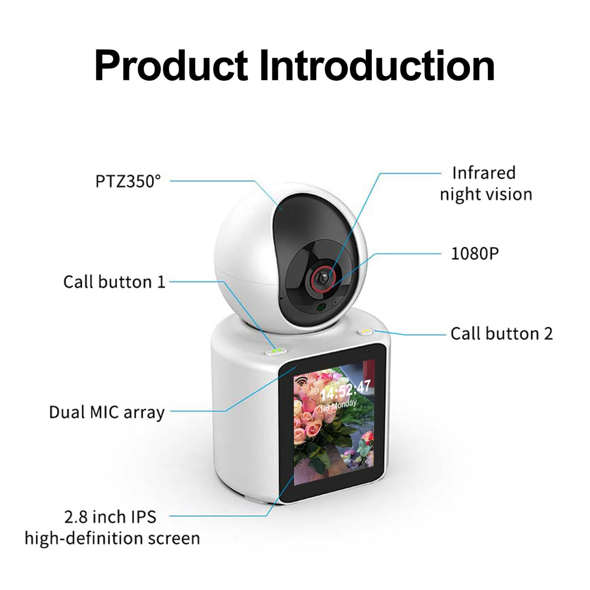 LASTCOW Security Camera in White