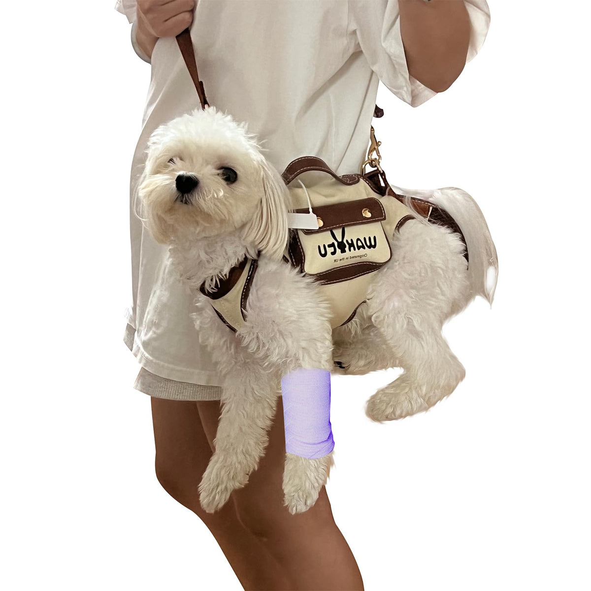 wakytu Animal Harness in X-Small(2-5 LBS), 1.0 White