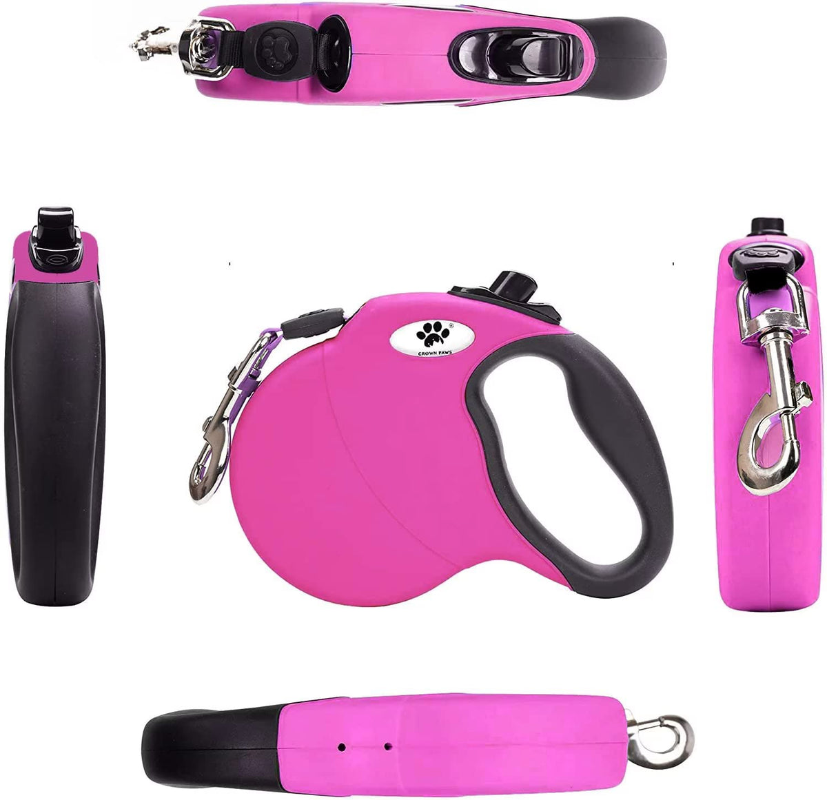 CROWN PAWS Leash in Small, Pink