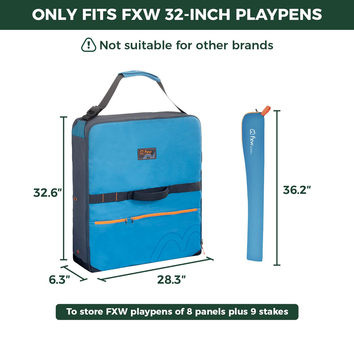 FXW Carrier Bag Case in 32 inch(1 Pack), Blue