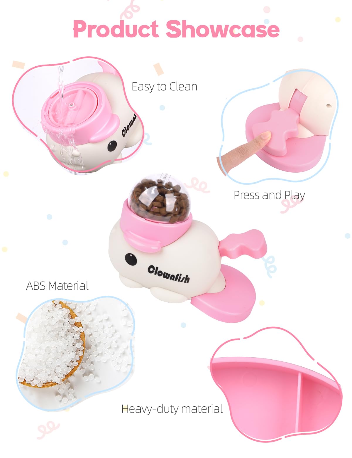 Generic Pet Feeder in pink