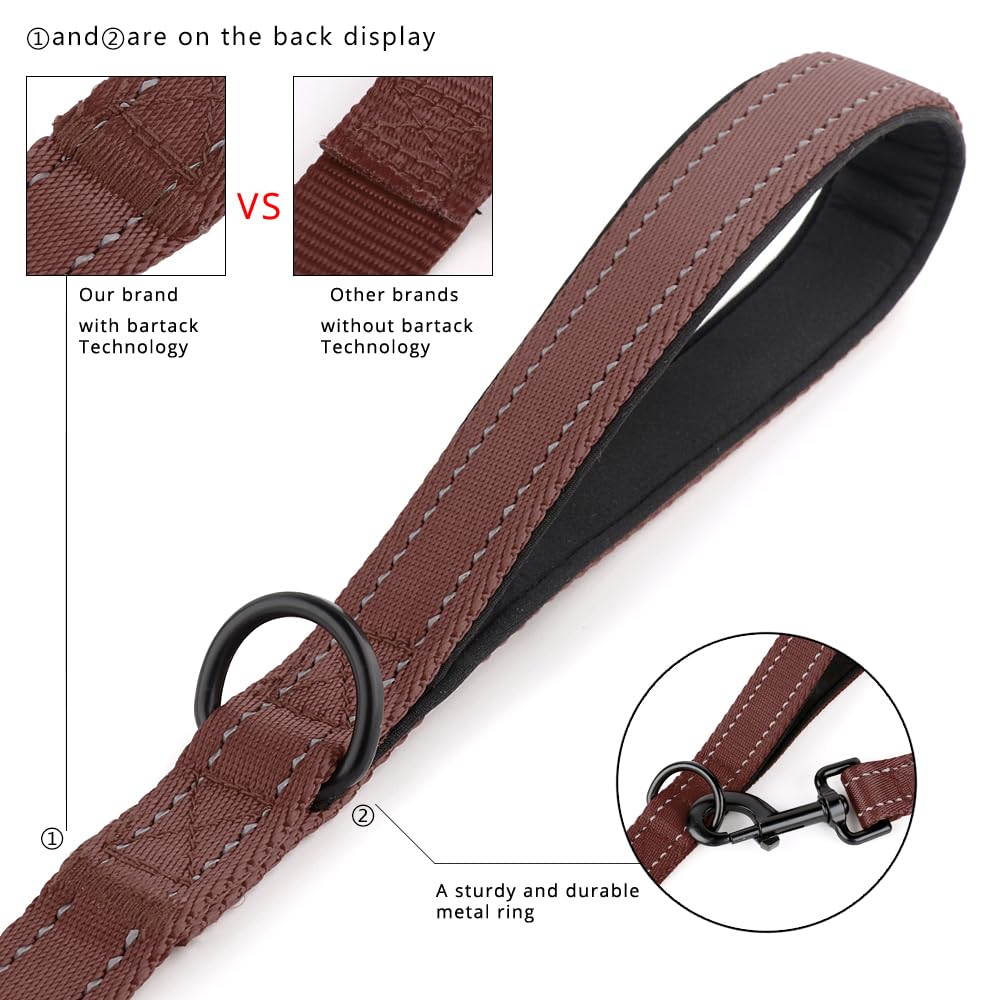 PLUTUS PET Leash in 4 FT, Chocolate