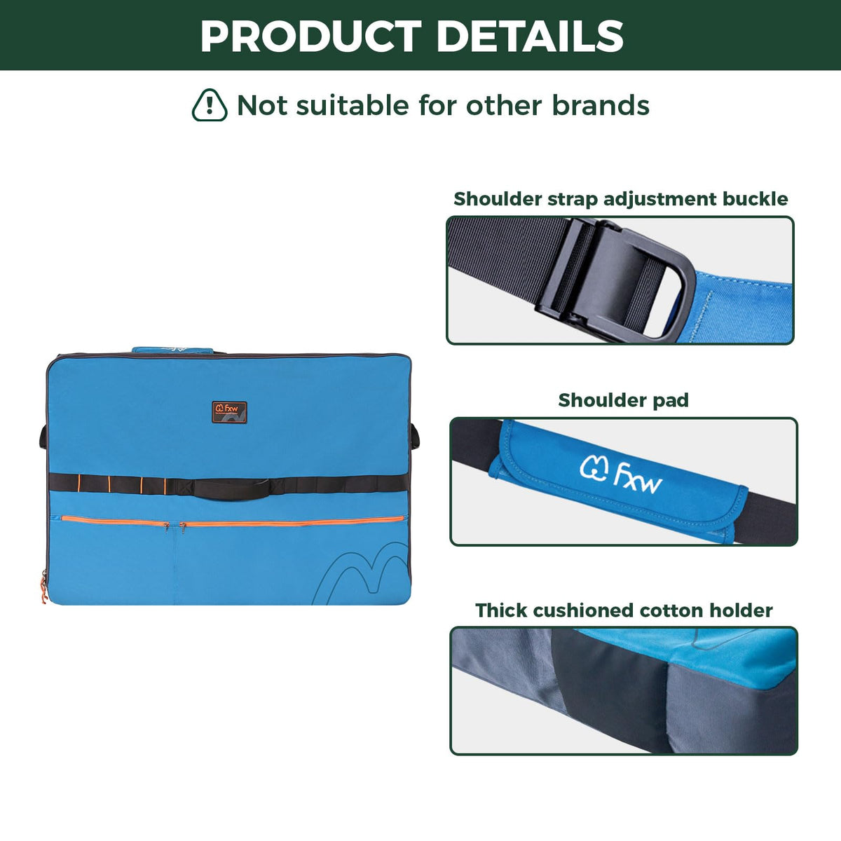 FXW Carrier Bag Case in 45 inch(1 Pack), Blue
