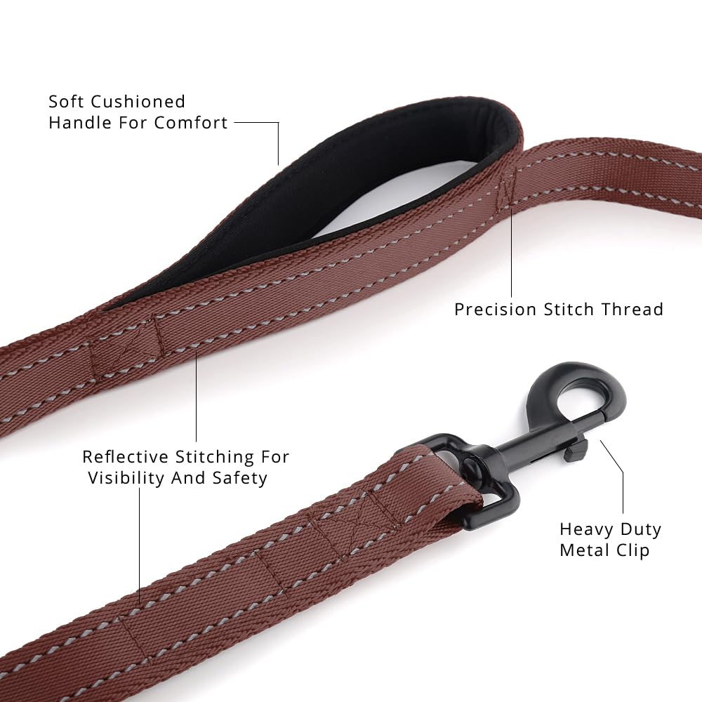 PLUTUS PET Leash in 4 FT, Chocolate