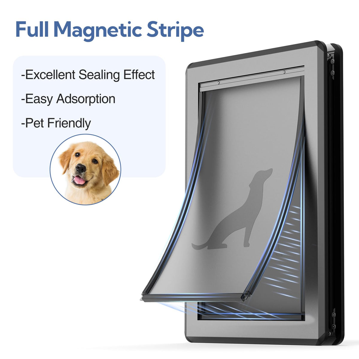 Parab House Pet Door in Dark Black
