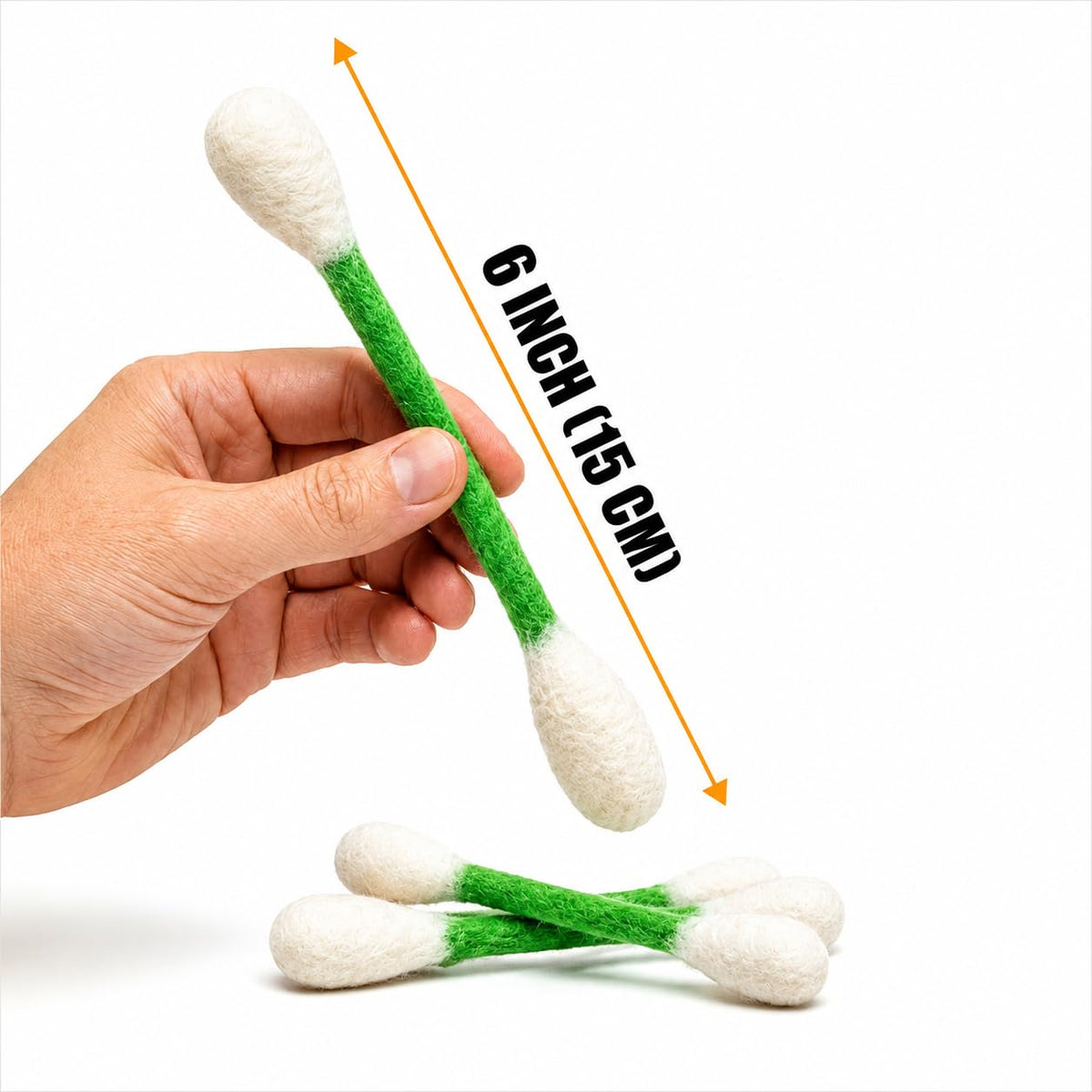 Glaciart One Pet Toy in Regular, Green Swabs