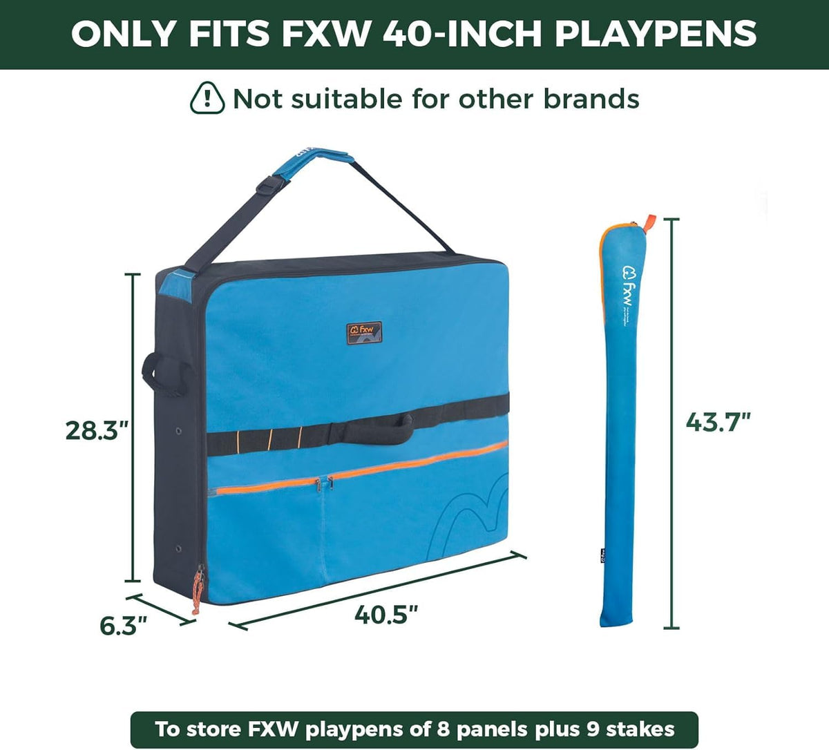 FXW Carrier Bag Case in 40 inch(2 Packs), Blue