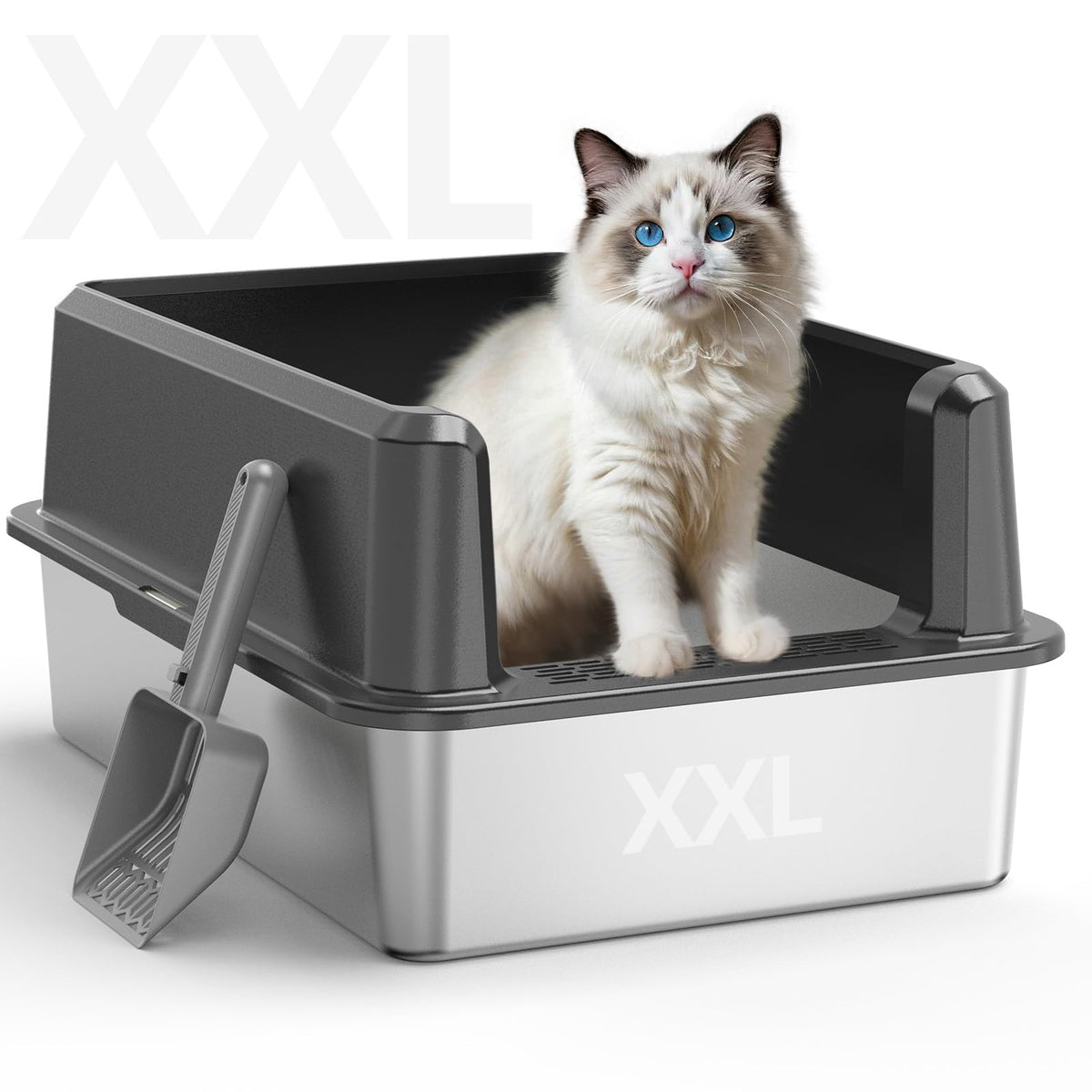 WoofiGo Litter Box in X-Large, 1 - Dark Gray (Pack of 1)