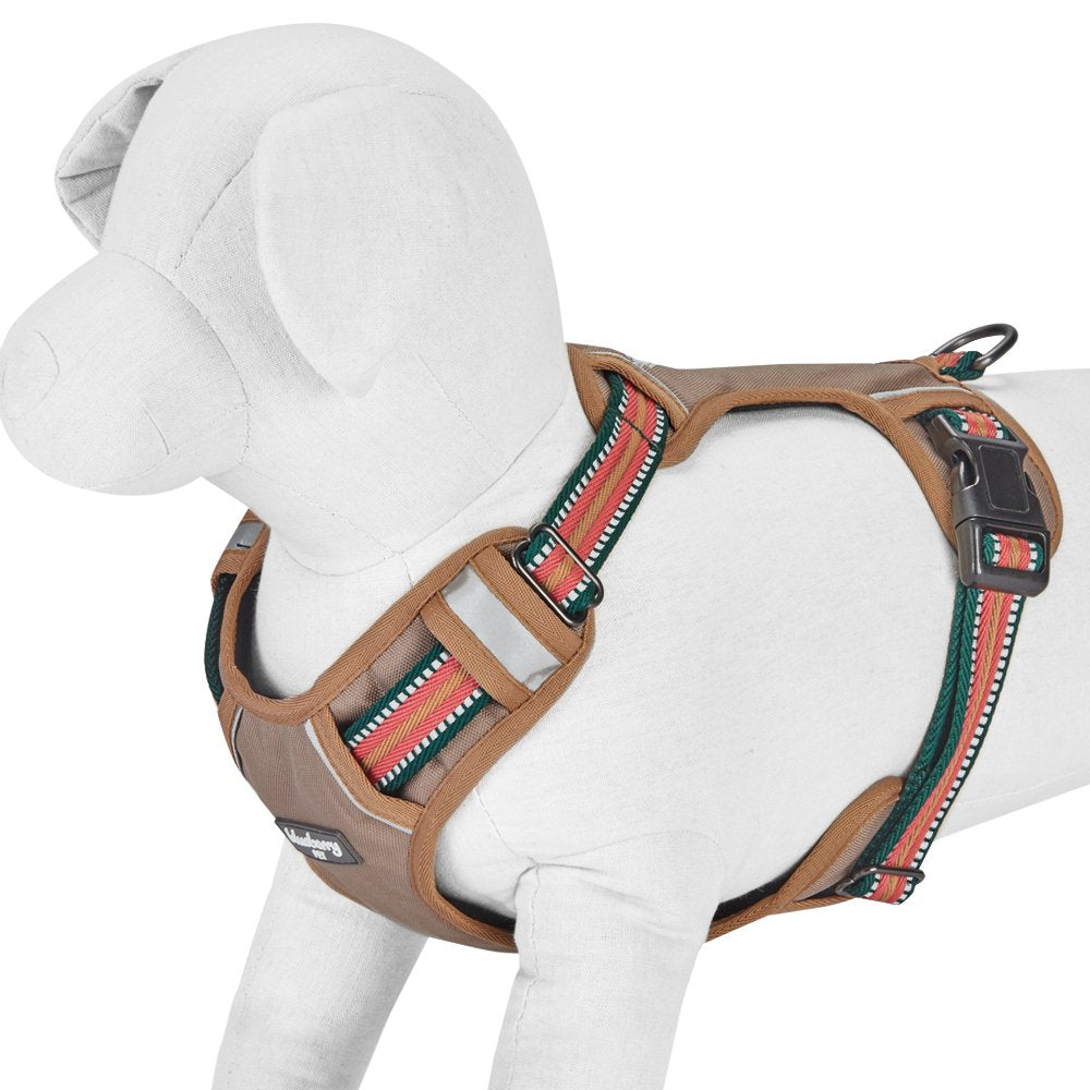Blueberry Pet Animal Harness in Small, Dark Green&Pink
