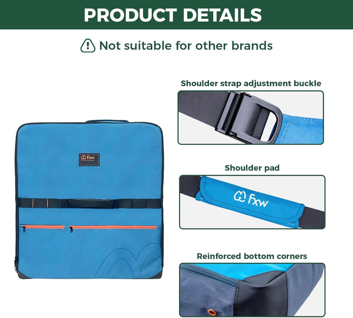 FXW Carrier Bag Case in 32 inch(2 Packs), Blue