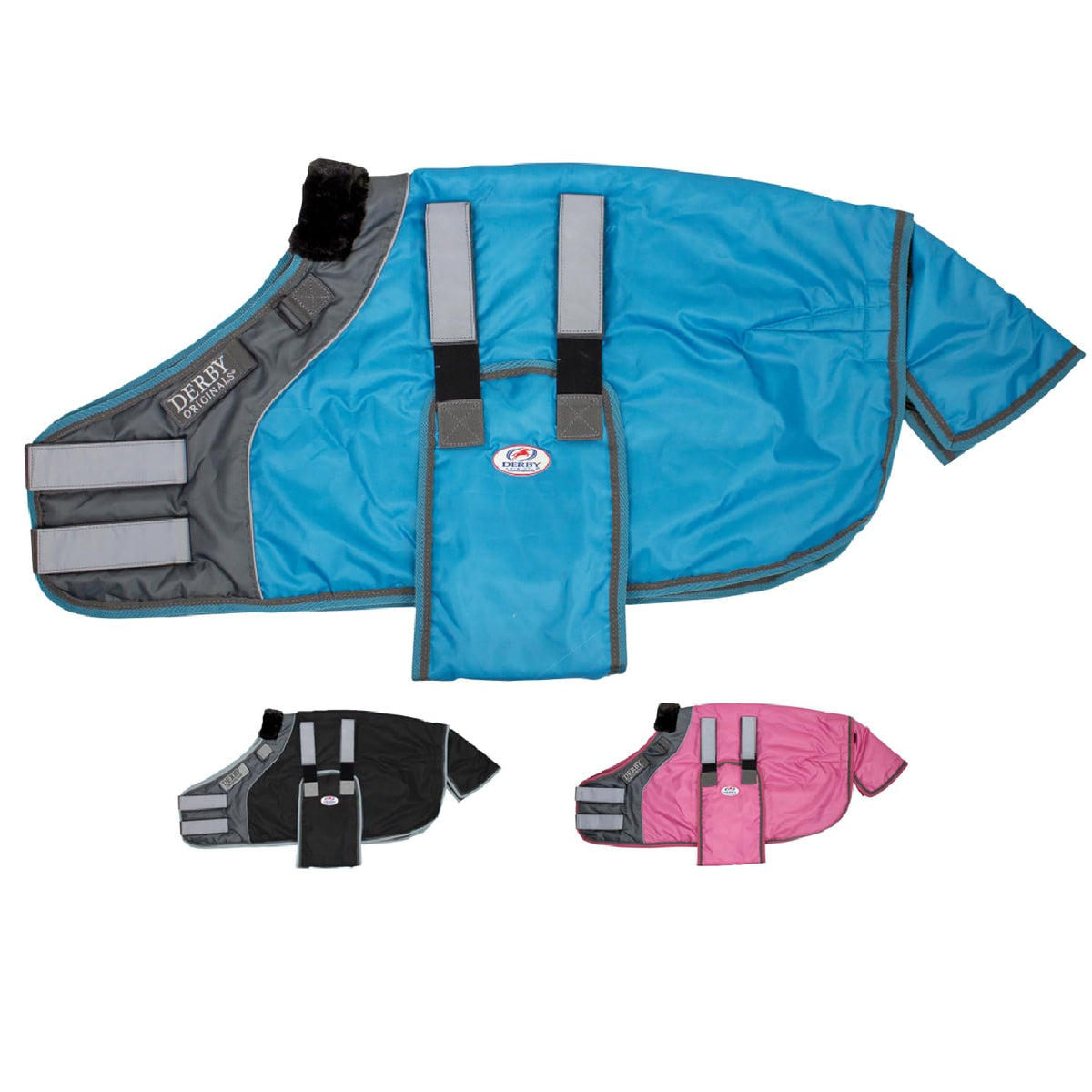 Derby Originals Pet Apparel in Small(30"-36"), Hurricane Blue