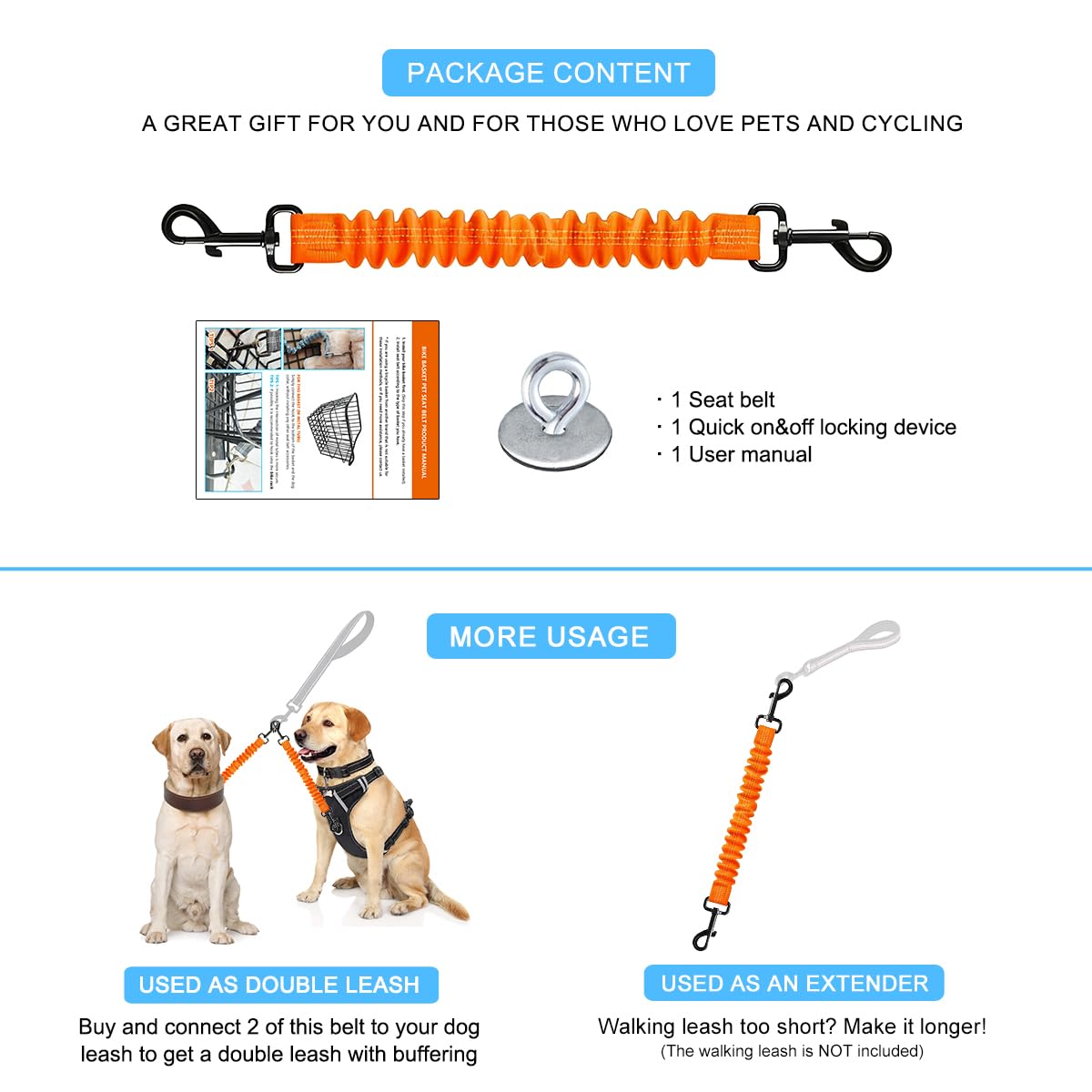 MATTISAM Animal Harness in Universal, Orange